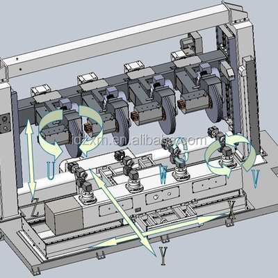 عالية المرونة آلة التلميع CNC مع محطات متعددة العمل في وقت واحد للصنابير النحاسية، مقبض الباب الزنك