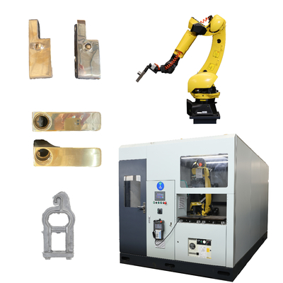 الروبوت CNC طحن دقة عالية للسيارات عجلة محور أجزاء الصب التلقائي deburring